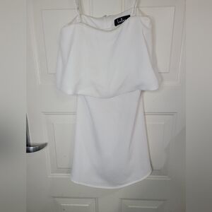 Lulu's Strapless White Cocktail ‎ Dress Size Medium